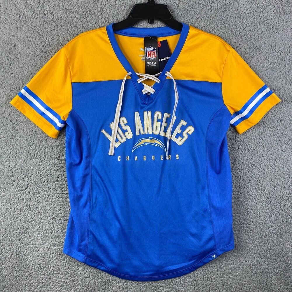 Fanatics Los Angeles Chargers Women’s shirt Size Medium Short Sleeve NWT, NEW